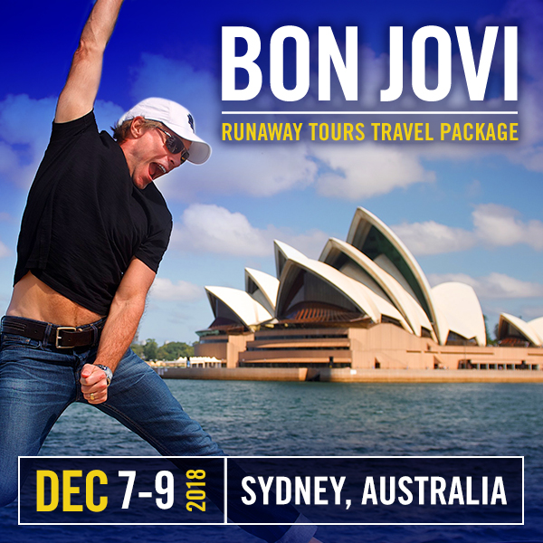 Sydney Bon Jovi - No Ticket / No Hotel Single (Package for one)