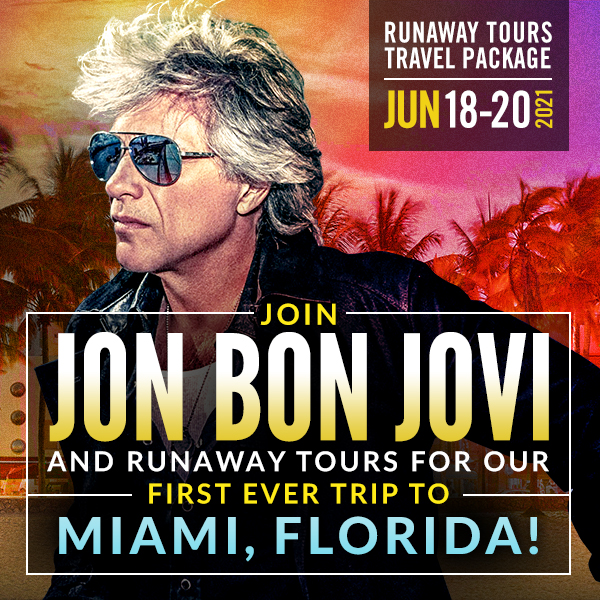 Miami Jon Bon Jovi Double Package For Two