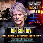 Miami Beach Jon Bon Jovi  - No Hotel Single (Package for one)